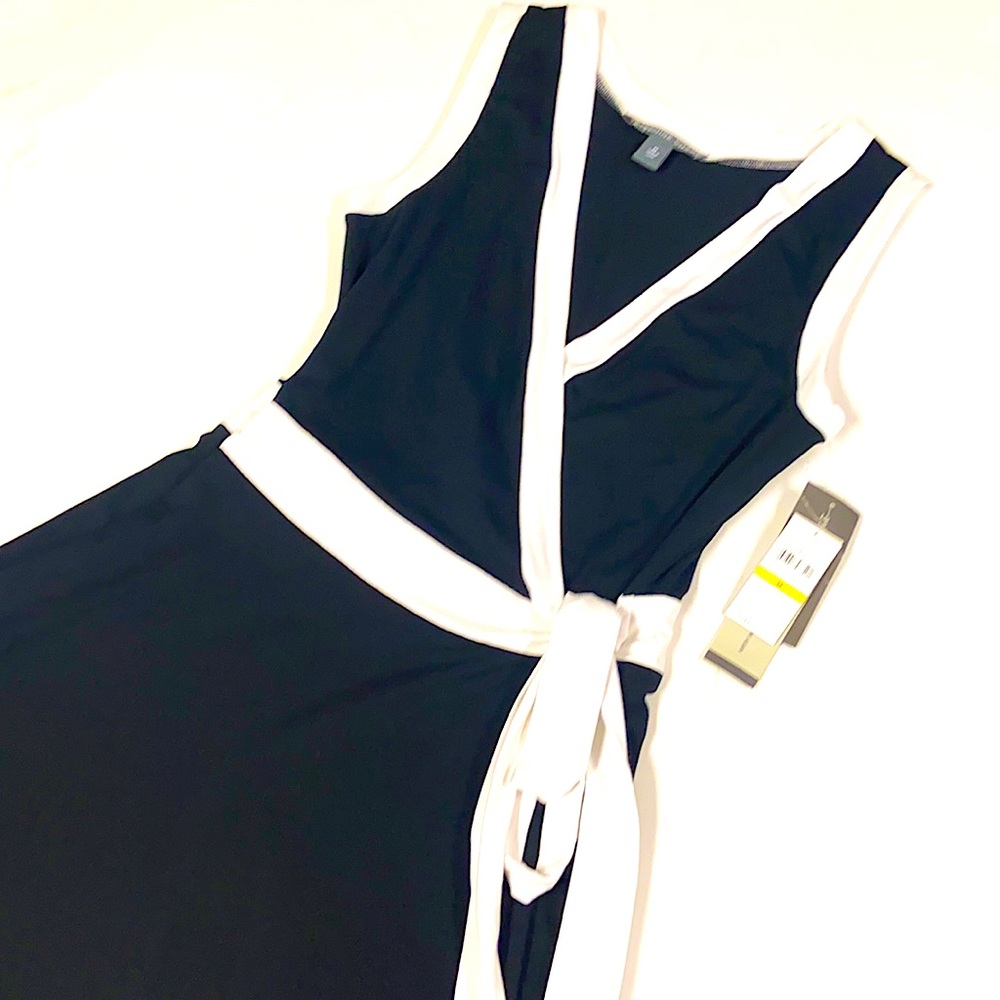 Josephine Chaus! Black and white wrap dress. NWT!
